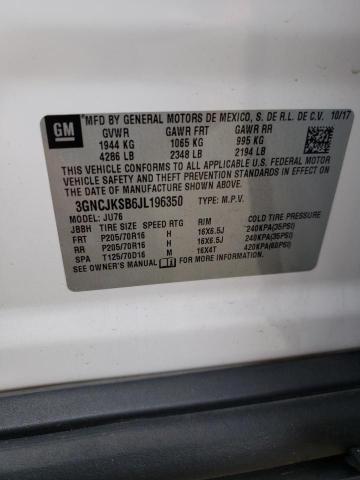 Photo 10 from auction – 2018 CHEVROLET TRAX LS with VIN 3GNCJKSB6JL196350