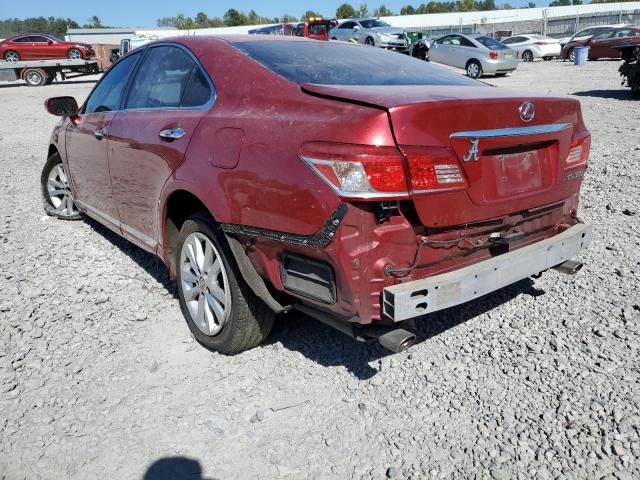 Photo 3 from auction – 2011 LEXUS ES 350 with VIN JTHBK1EG6B2463166