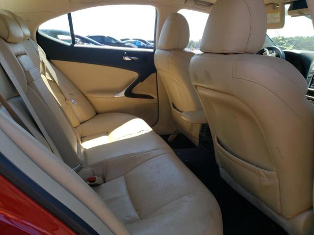 Photo 6 from auction – 2008 LEXUS IS 250 with VIN JTHBK262885053758