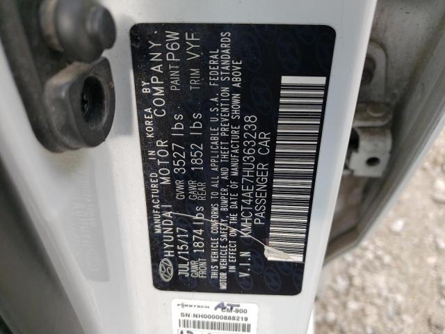 Photo 10 from auction – 2017 HYUNDAI ACCENT SE with VIN KMHCT4AE7HU363238