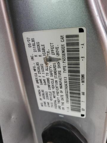 Photo 10 from auction – 2007 ACURA TL with VIN 19UUA66227A043013