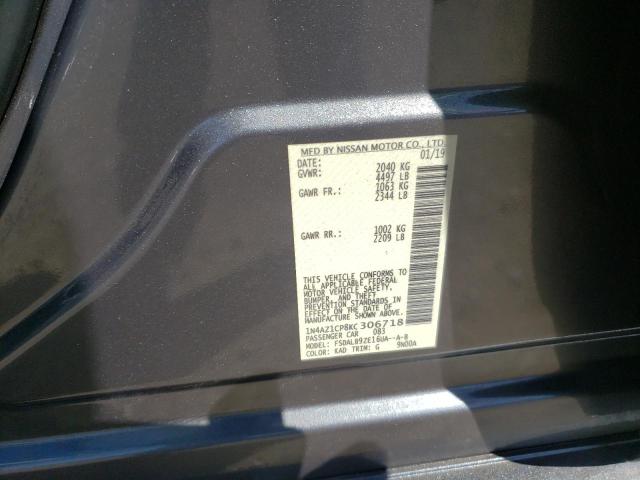 Photo 10 from auction – 2019 NISSAN LEAF S with VIN 1N4AZ1CP8KC306718