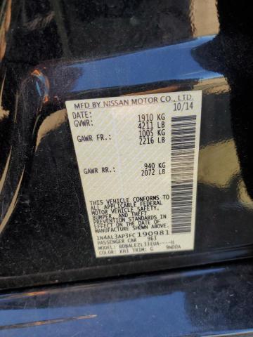 Photo 10 from auction – 2015 NISSAN ALTIMA 2.5 with VIN 1N4AL3AP3FC190981