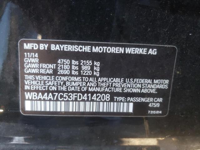 Photo 10 from auction – 2015 BMW 428 XI GRA with VIN WBA4A7C53FD414208