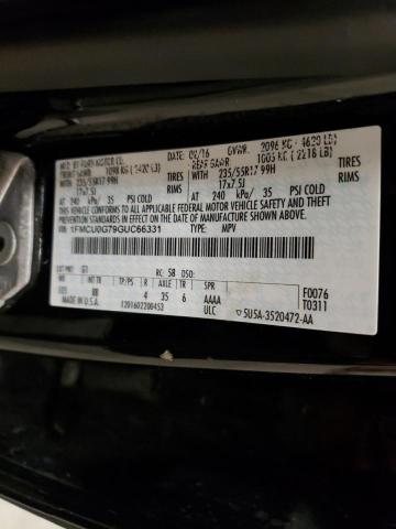 Photo 10 from auction – 2016 FORD ESCAPE SE with VIN 1FMCU0G79GUC66331
