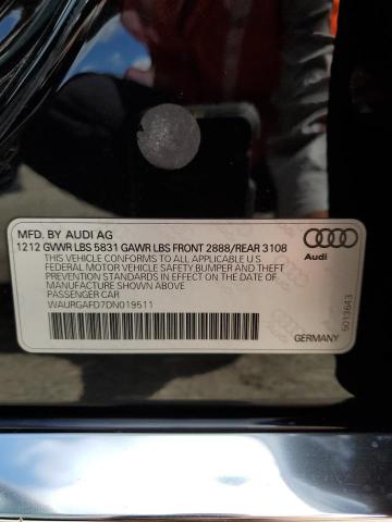 Photo 10 from auction – 2013 AUDI A8 L QUATT with VIN WAURGAFD7DN019511