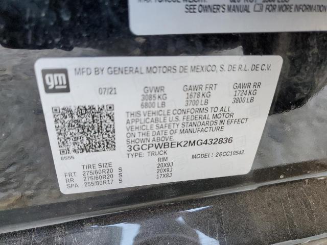 Photo 10 from auction – 2021 CHEVROLET SILVERADO with VIN 3GCPWBEK2MG432836