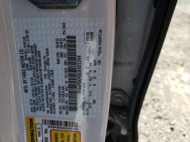 Photo 10 from auction – 2016 FORD FUSION TIT with VIN 3FA6P0K90GR405244