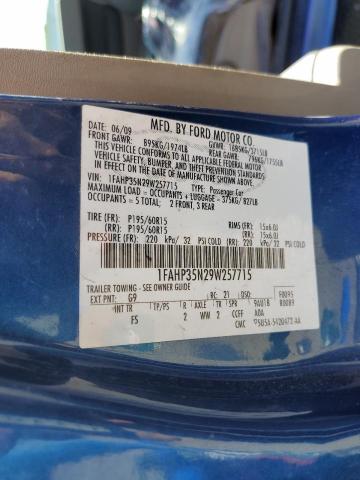 Photo 10 from auction – 2009 FORD FOCUS SE with VIN 1FAHP35N29W257715