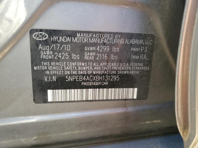 Photo 10 from auction – 2011 HYUNDAI SONATA GLS with VIN 5NPEB4ACXBH131295