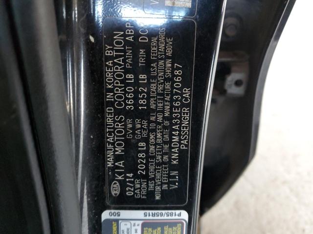 Photo 10 from auction – 2014 KIA RIO LX with VIN KNADM4A33E6370687