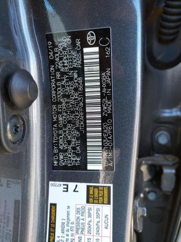 Photo 10 from auction – 2019 TOYOTA PRIUS PRIM with VIN JTDKARFP4K3118648