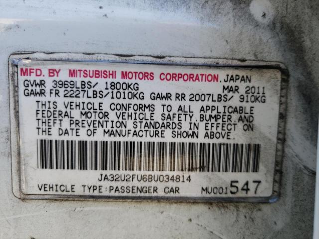Photo 10 from auction – 2011 MITSUBISHI LANCER ES/ with VIN JA32U2FU6BU034814