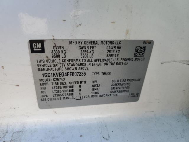 Photo 10 from auction – 2015 CHEVROLET SILVERADO with VIN 1GC1KVEG4FF607235