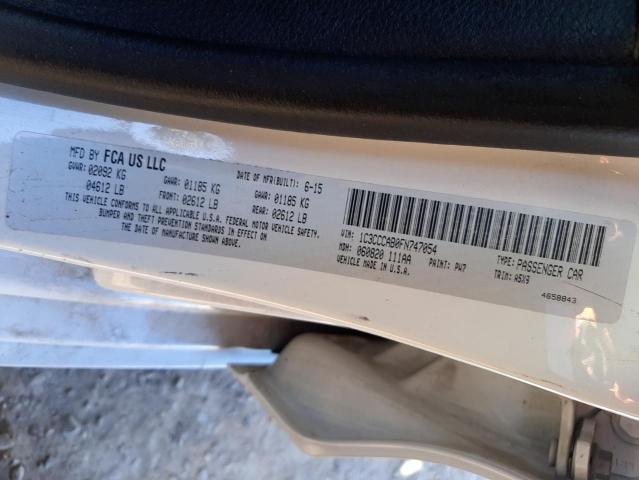 Photo 10 from auction – 2015 CHRYSLER 200 LIMITE with VIN 1C3CCCAB0FN747054