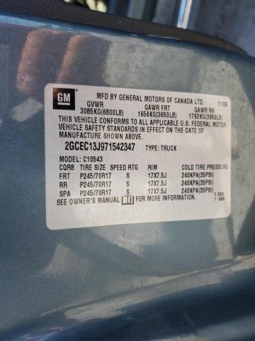 Photo 10 from auction – 2007 CHEVROLET SILVERADO with VIN 2GCEC13J971542347