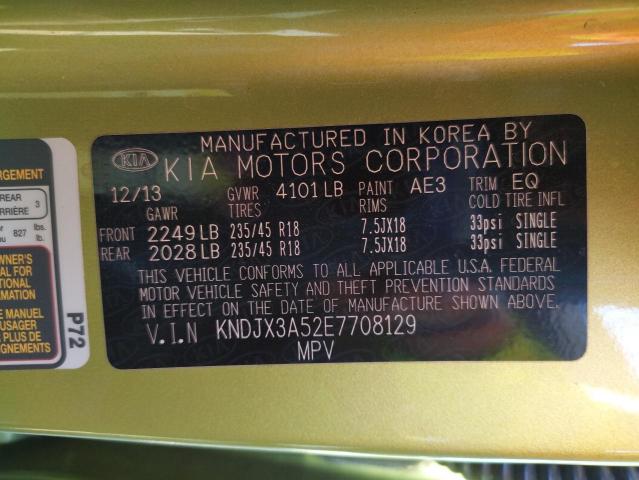 Photo 10 from auction – 2014 KIA SOUL ! with VIN KNDJX3A52E7708129