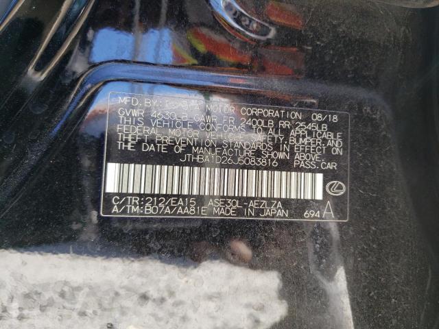 Photo 10 from auction – 2018 LEXUS IS300 with VIN JTHBA1D26J5083816