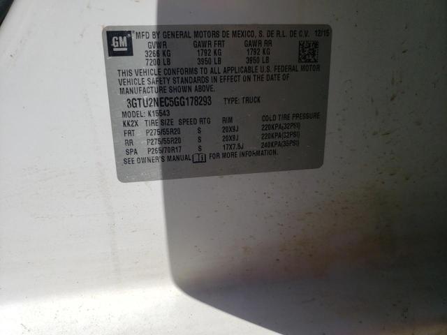 Photo 10 from auction – 2016 GMC SIERRA K15 with VIN 3GTU2NEC5GG178293