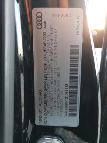 Photo 10 from auction – 2016 AUDI A3 PREMIUM with VIN WAUB8GFF1G1086913