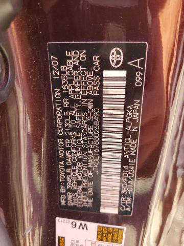 Photo 10 from auction – 2008 TOYOTA SCION TC with VIN JTKDE167880268490