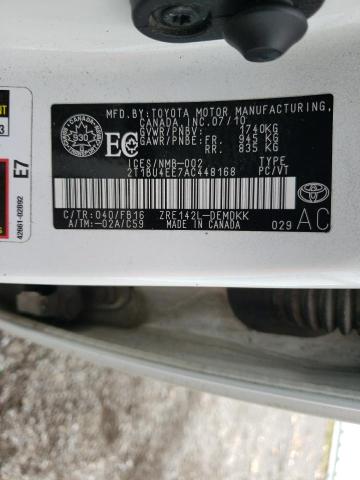 Photo 10 from auction – 2010 TOYOTA COROLLA with VIN 2T1BU4EE7AC448168