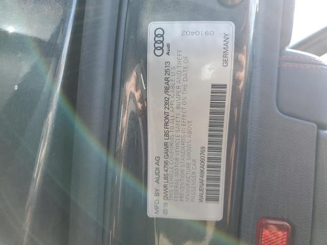 Photo 10 from auction – 2019 AUDI A4 PREMIUM with VIN WAUENAF48KA060769