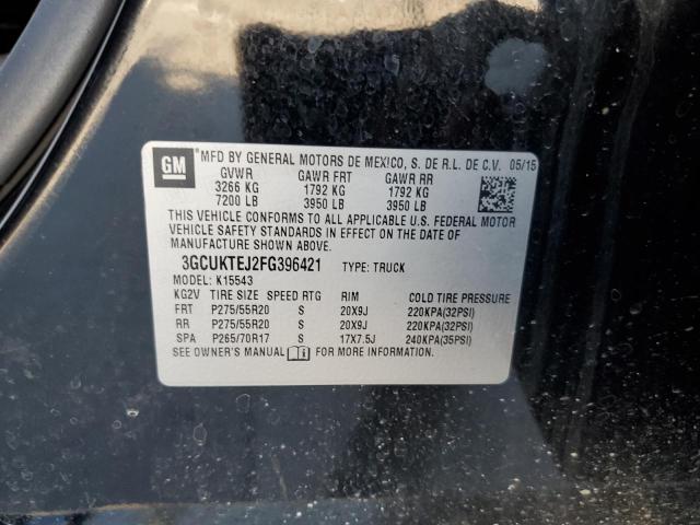 Photo 10 from auction – 2015 CHEVROLET SILVERADO with VIN 3GCUKTEJ2FG396421