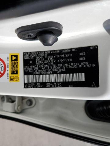 Photo 10 from auction – 2015 TOYOTA HIGHLANDER with VIN 5TDDKRFH5FS099918