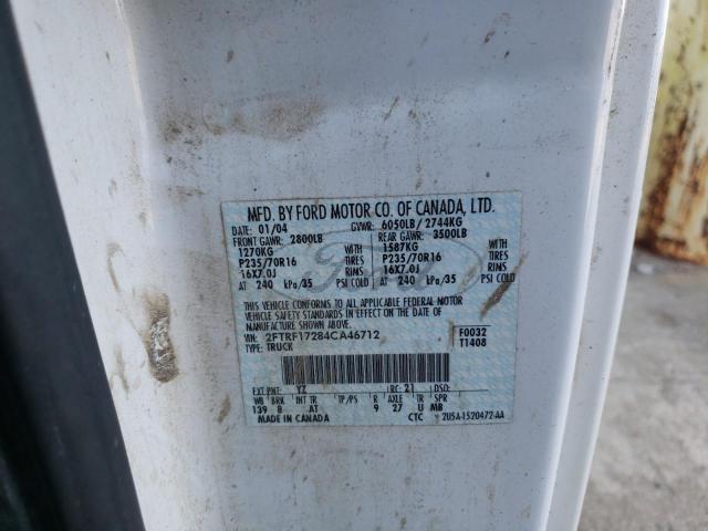 Photo 10 from auction – 2004 FORD F-150 HERI with VIN 2FTRF17284CA46712