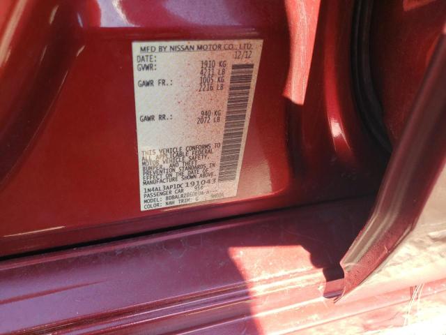 Photo 10 from auction – 2013 NISSAN ALTIMA 2.5 with VIN 1N4AL3AP1DC191043