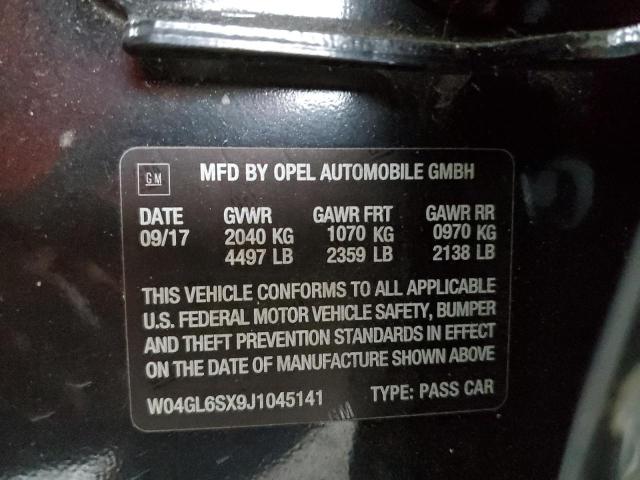 Photo 10 from auction – 2018 BUICK REGAL PREF with VIN W04GL6SX9J1045141