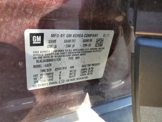 Photo 10 from auction – 2017 BUICK ENCORE PRE with VIN KL4CJASB9HB157826