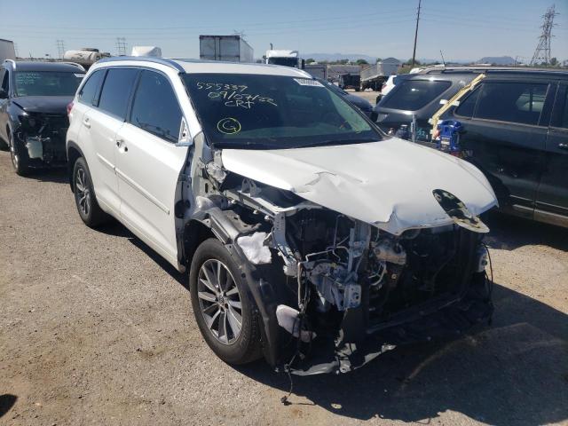 TOYOTA HIGHLANDER 2018 with VIN 5TDJZRFH3JS852210 - Photo from auction