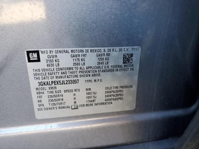 Photo 10 from auction – 2018 GMC TERRAIN SL with VIN 3GKALPEX5JL233097