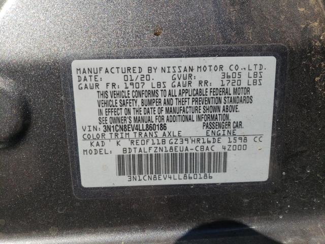 Photo 10 from auction – 2020 NISSAN VERSA SV with VIN 3N1CN8EV4LL860186