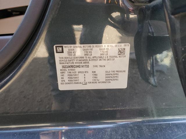 Photo 10 from auction – 2017 CHEVROLET SILVERADO with VIN 3GCUKREC8HG141733