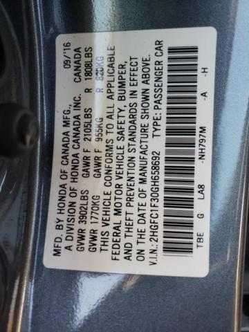 Photo 10 from auction – 2016 HONDA CIVIC EX with VIN 2HGFC1F30GH658692