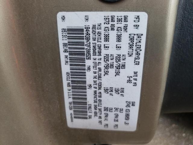 Photo 10 from auction – 2002 DODGE DURANGO SP with VIN 1B4HR38N72F200526