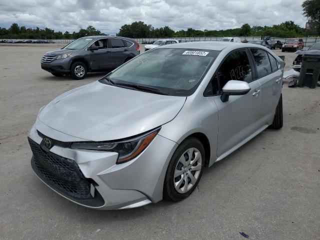 Photo 2 from auction – 2021 TOYOTA COROLLA LE with VIN JTDEPMAE2MJ157144
