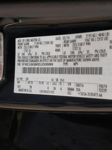 Photo 10 from auction – 2014 FORD ESCAPE SE with VIN 1FMCU9G90EUD08999