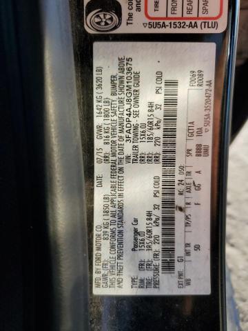 Photo 10 from auction – 2016 FORD FIESTA S with VIN 3FADP4AJ8GM103675