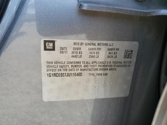 Photo 10 from auction – 2018 CHEVROLET VOLT LT with VIN 1G1RC6S57JU115465