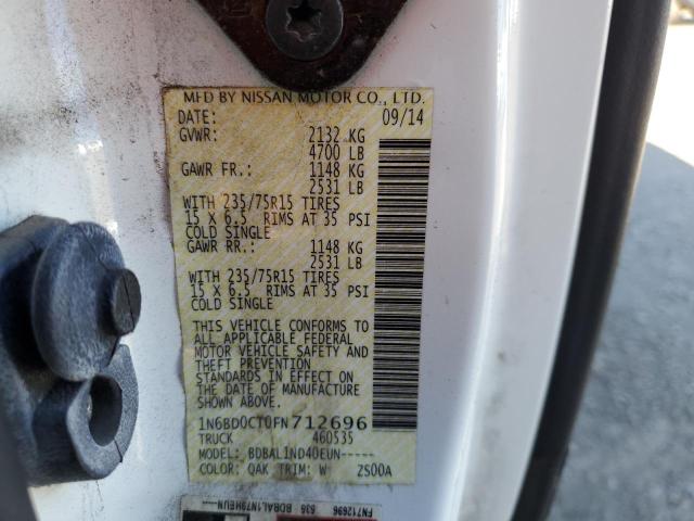 Photo 10 from auction – 2015 NISSAN FRONTIER S with VIN 1N6BD0CT0FN712696