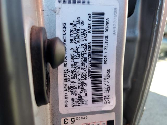 Photo 10 from auction – 2007 TOYOTA COROLLA CE with VIN 1NXBR30E27Z898398