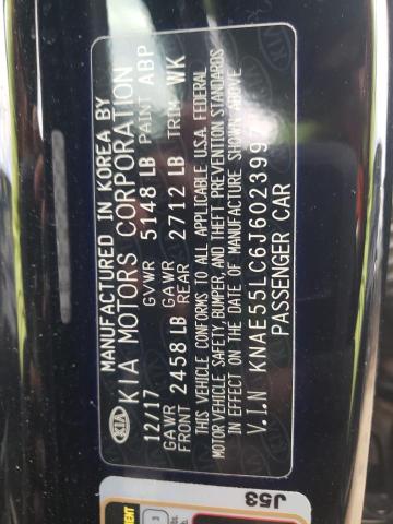 Photo 10 from auction – 2018 KIA STINGER GT with VIN KNAE55LC6J6023997