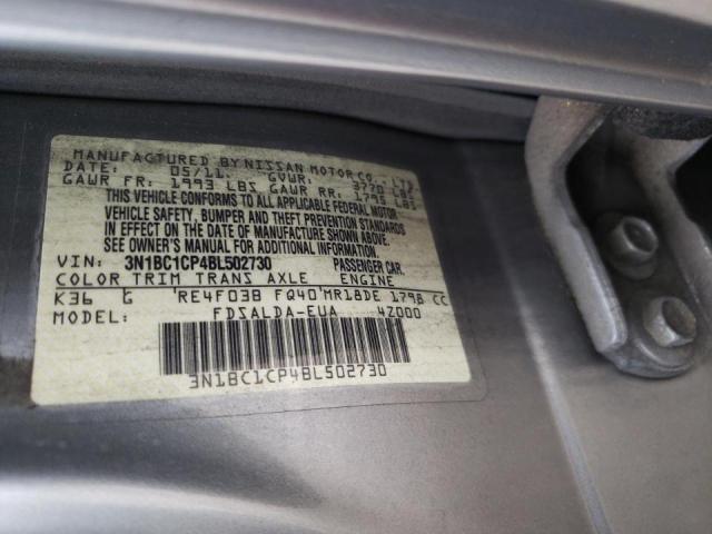 Photo 10 from auction – 2011 NISSAN VERSA S with VIN 3N1BC1CP4BL502730