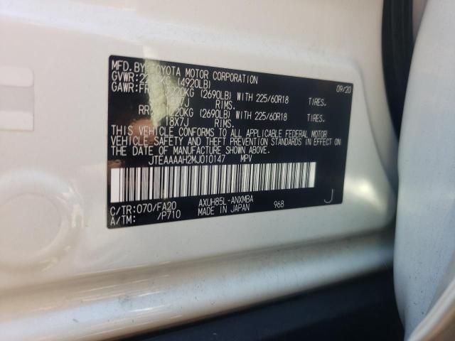 Photo 10 from auction – 2021 TOYOTA VENZA LE with VIN JTEAAAAH2MJ010147