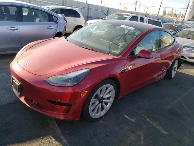 TESLA MODEL 3 2022 with VIN 5YJ3E1EAXNF145710 - Photo from auction