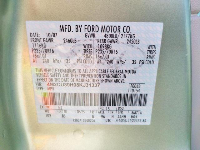 Photo 10 from auction – 2008 MERCURY MARINER HE with VIN 4M2CU39H08KJ31337
